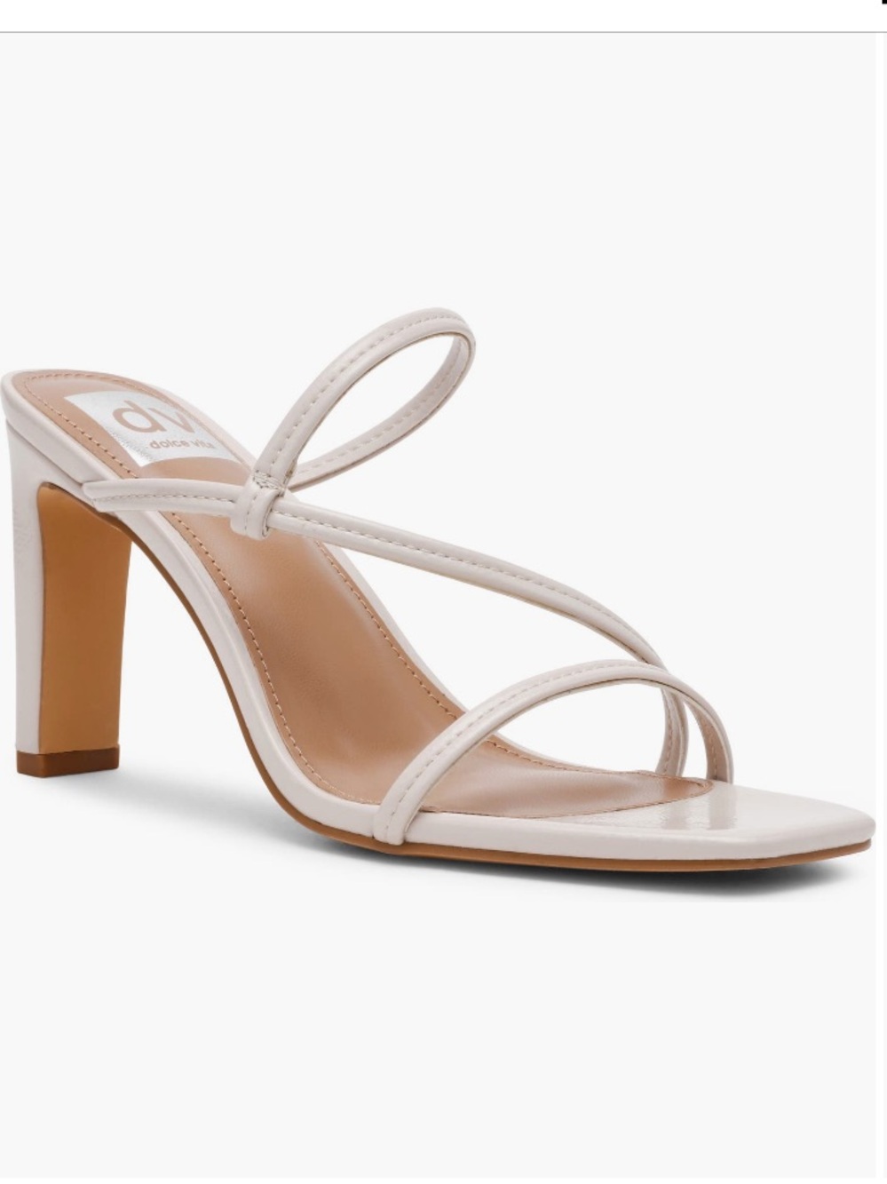 NIB DV Dolce Vita Starlit Ivory Strappy Block Heels - Size 9